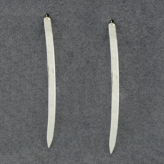 Sterling Silver Hammered Arched Wire Earrings