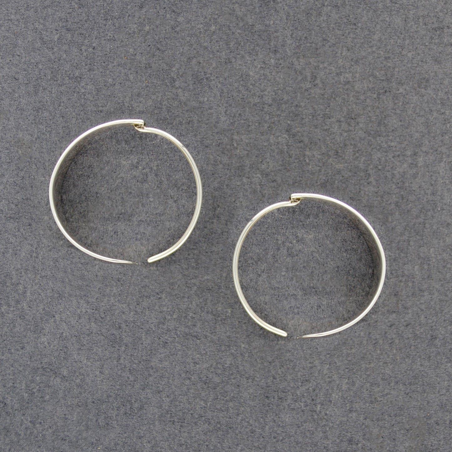 Sterling Silver Seamless Hoop Earrings