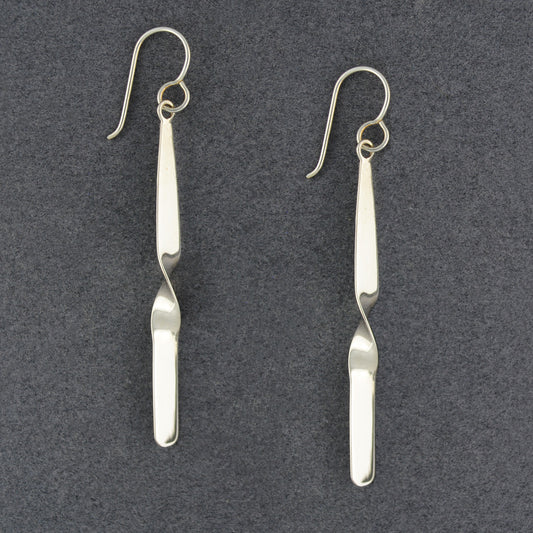 Sterling Silver Twist Earrings