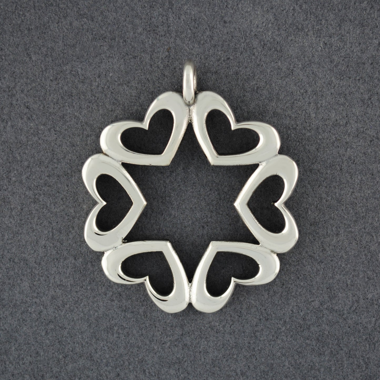 Sterling Silver Heart Mandala Pendant