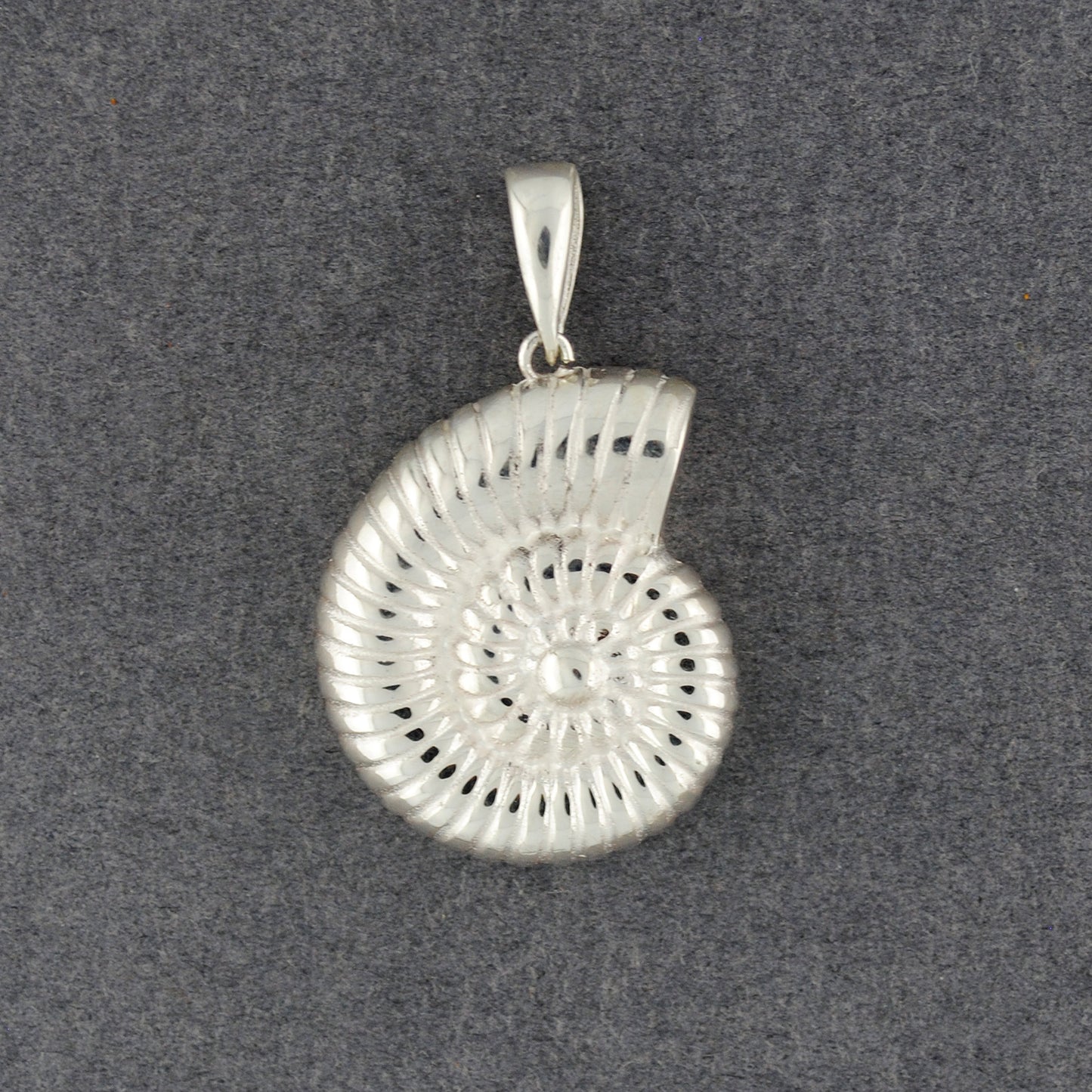 Sterling Silver Nautilus Shell Pendant
