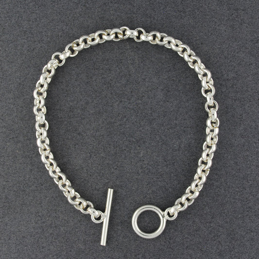 Sterling Silver Round Link