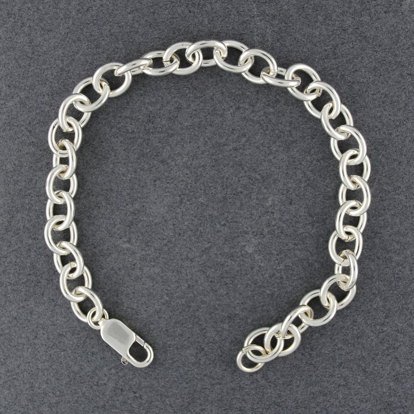 Sterling Silver Mini Oval Bracelet