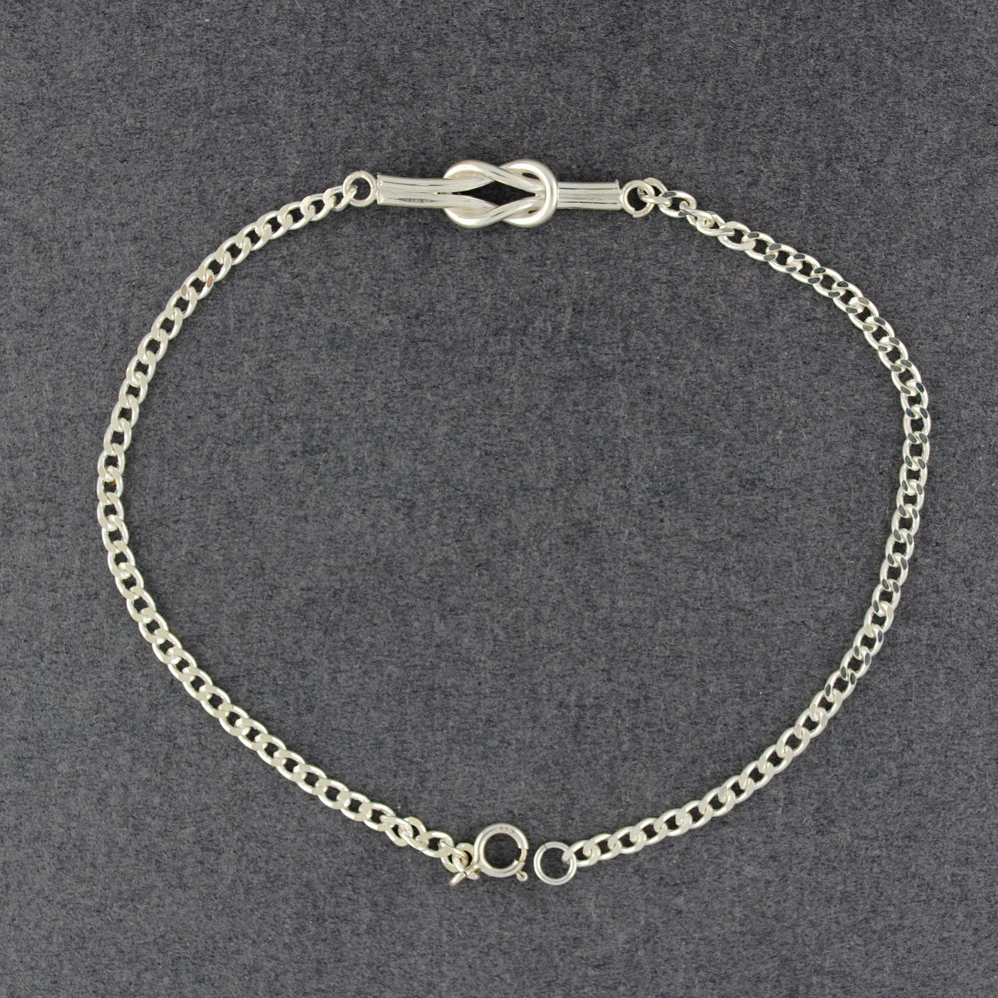 Sterling Silver Love Knot Link Bracelet