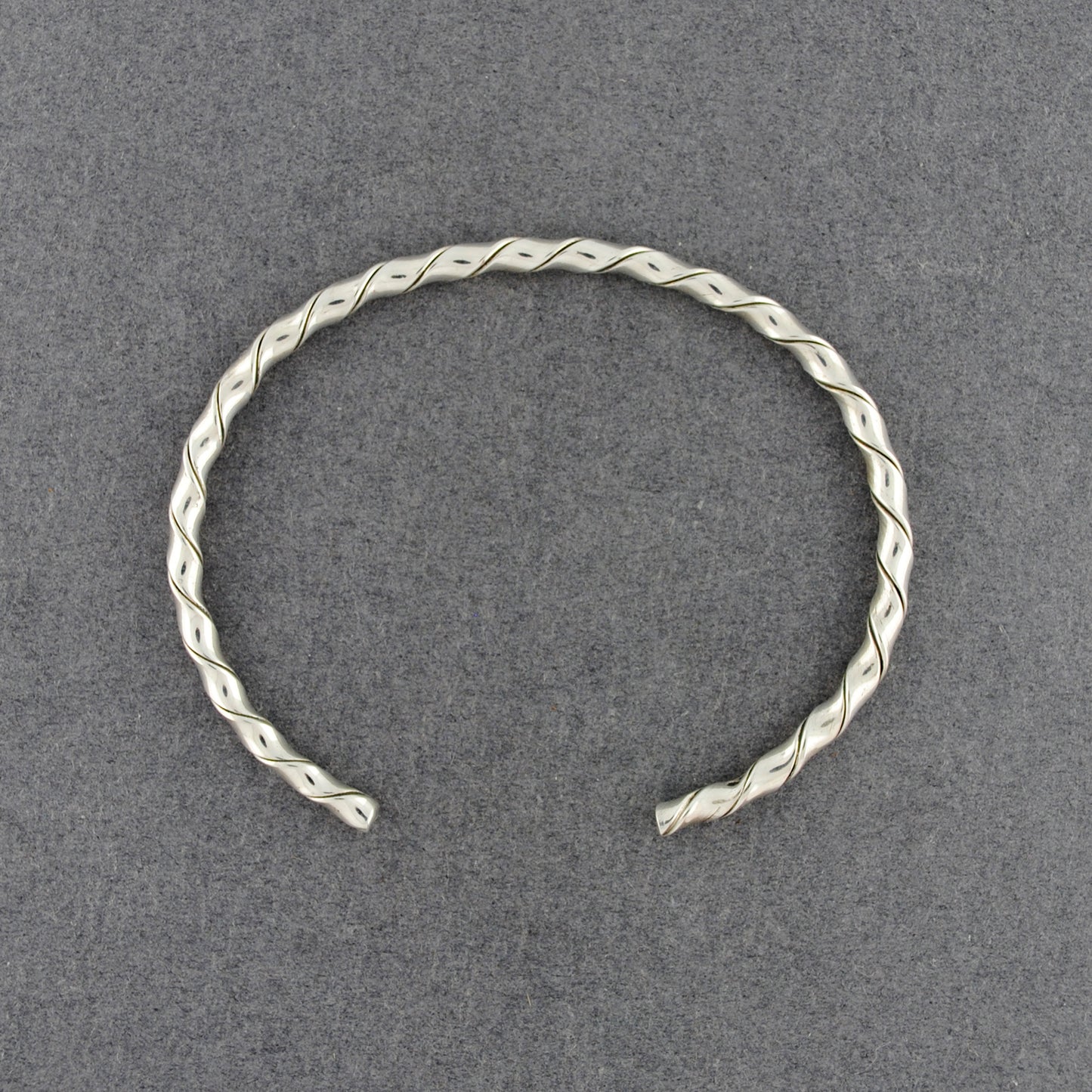 Sterling Silver Light Twist Cuff Bracelet