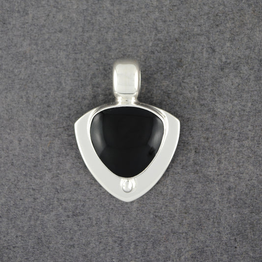 Trillion Obsidian Pendant