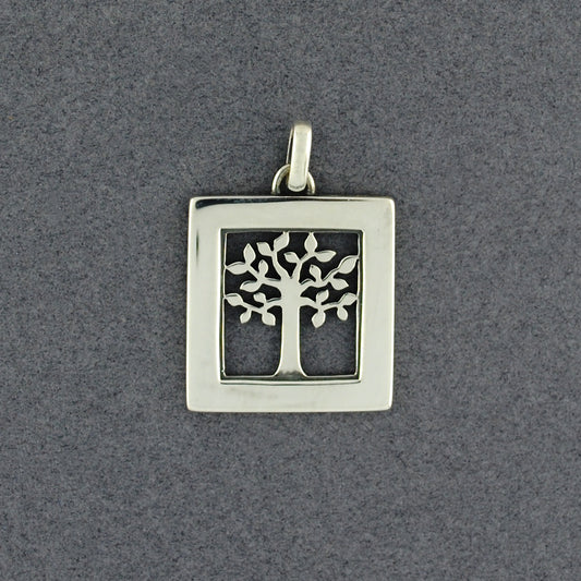 Square Tree of Life Pendant