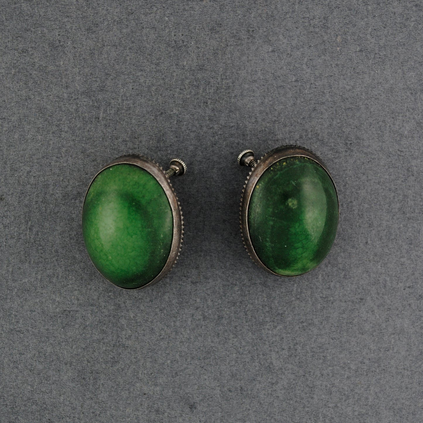 1940's Sterling Screw Back Earrings