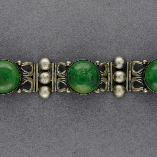 1940's Green Calcite Bracelet