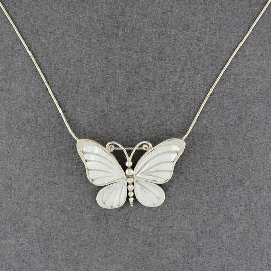 Mother of Pearl Butterfly Necklace