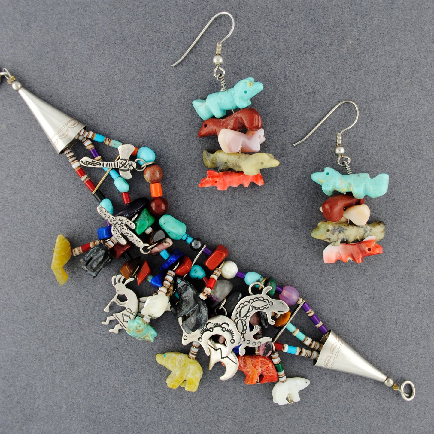 Fetish Bracelet & Earrings Set