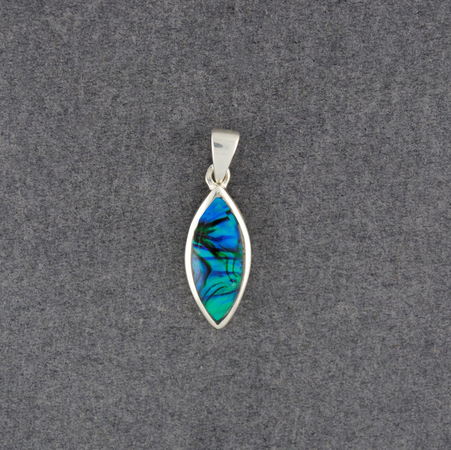 Sterling Silver Paua Novette Pendant