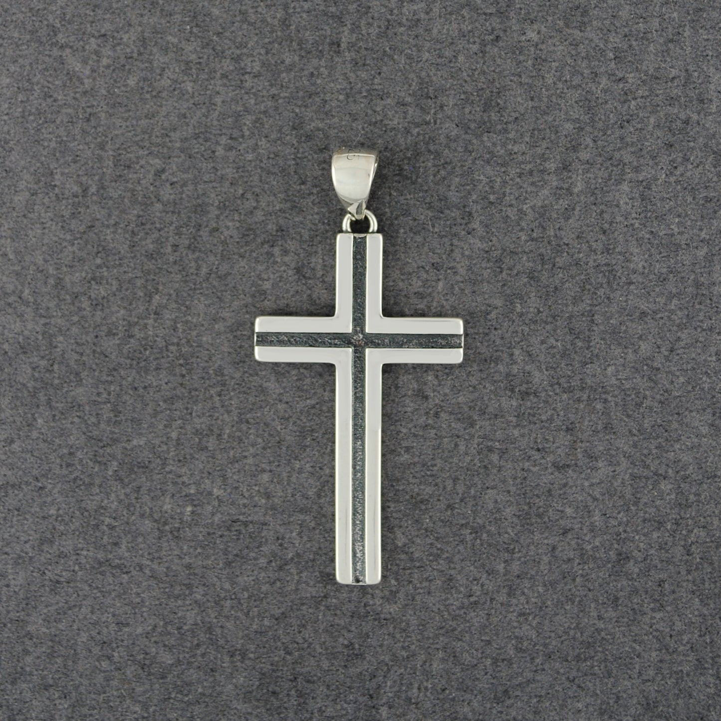 Sterling Silver Antiqued Cross Pendant