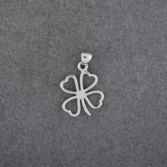 Sterling Silver 4 Leaf Clover Pendant