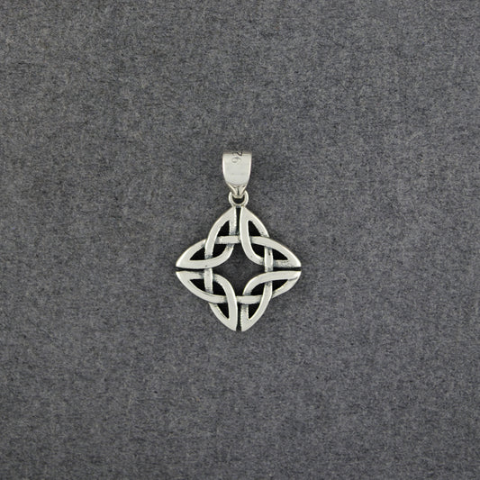 Sterling Silver Celtic Diamond Pendant
