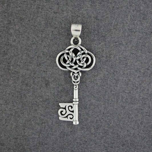 Sterling Silver Celtic Key Pendant