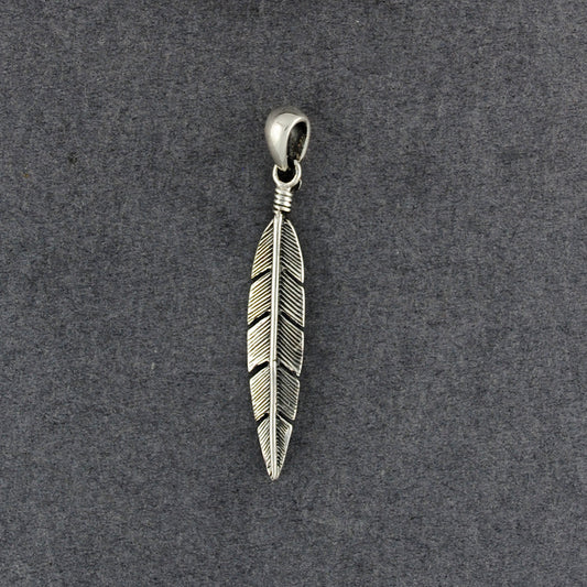 Sterling Silver Small Feather Pendant