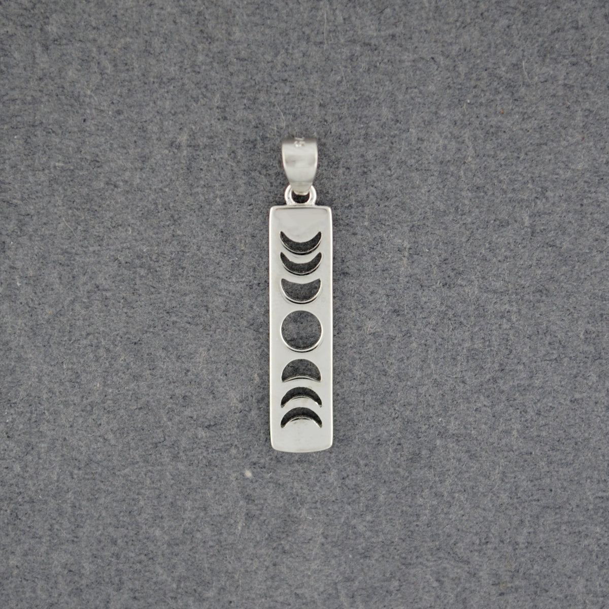Sterling Silver Moon Phases Pendant