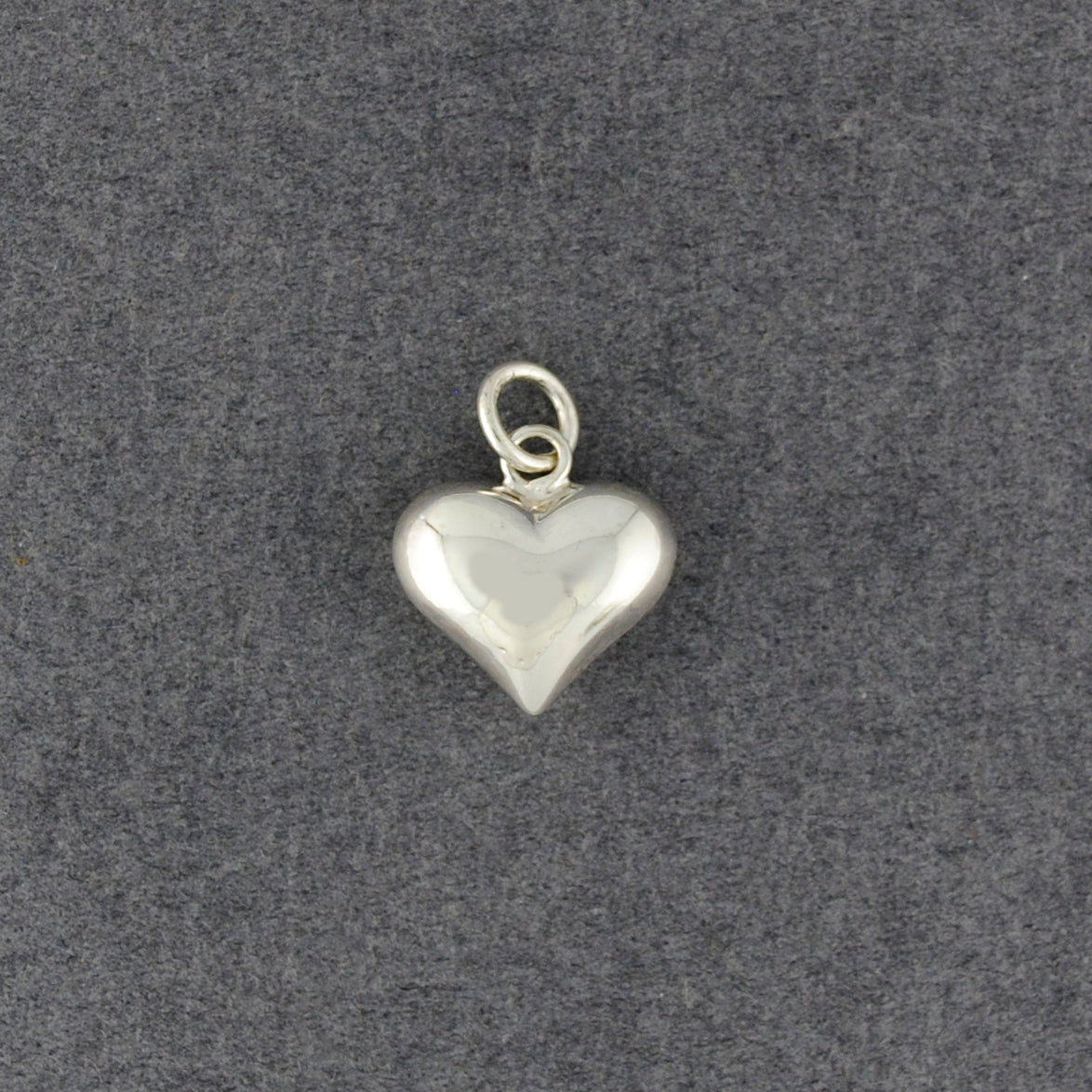 Sterling Silver Small Puffed Heart Pendant