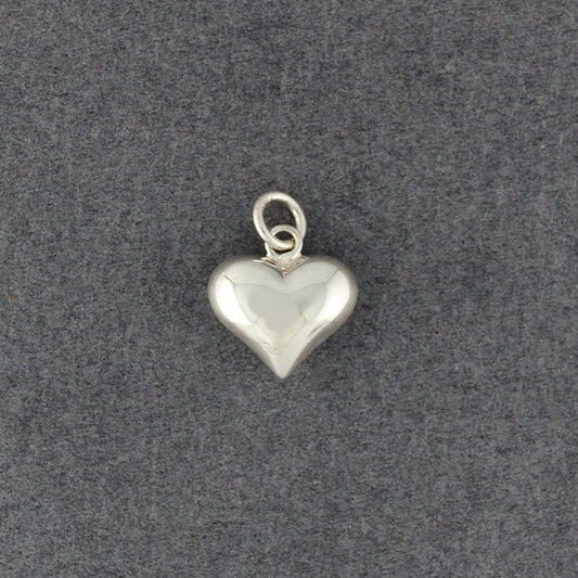 Sterling Silver Small Puffed Heart Pendant