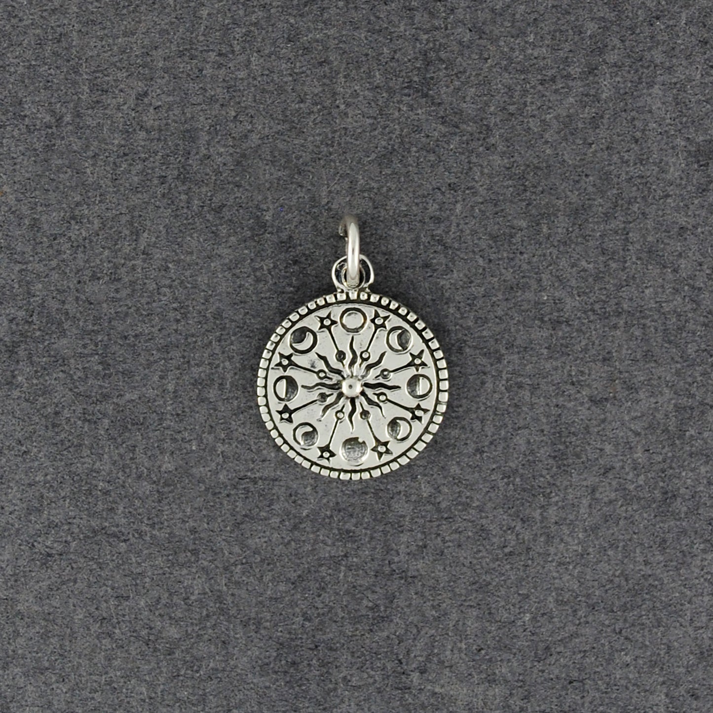 Sterling Silver Moon Phases Pendant