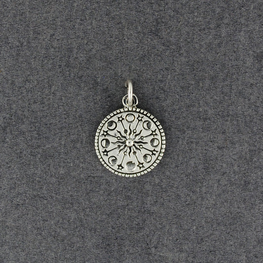 Sterling Silver Moon Phases Pendant