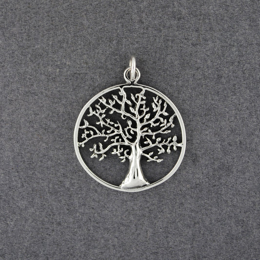Sterling Silver Detailed Tree of Life Pendant