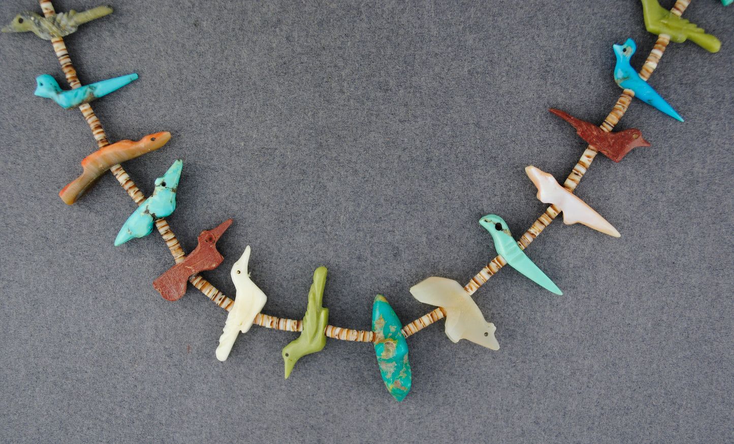 Zuni Fetish Multi Stone Necklace