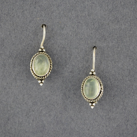 Sterling Silver Blue Topaz Oval Earrings