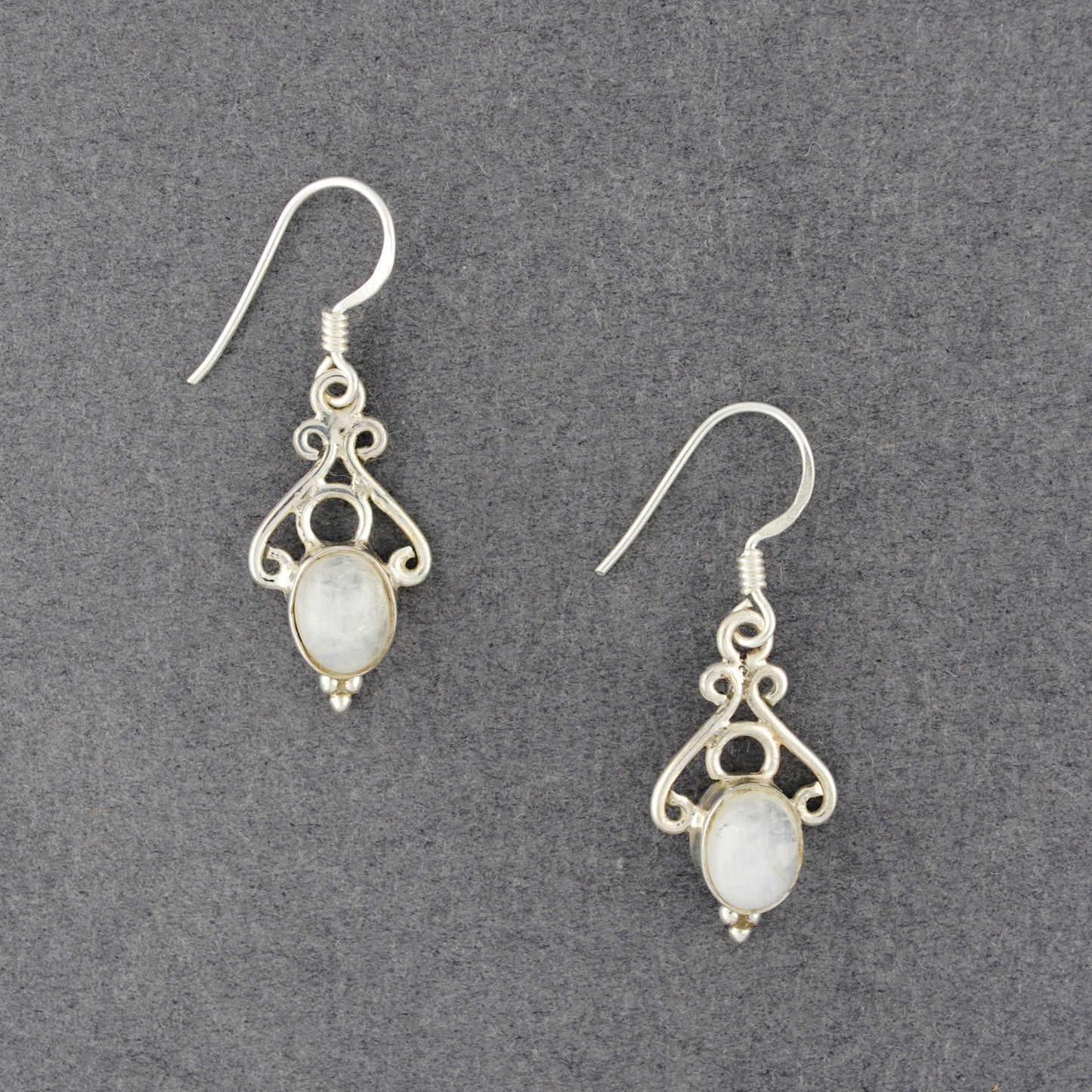 Sterling Silver Moonstone Dangle Earrings