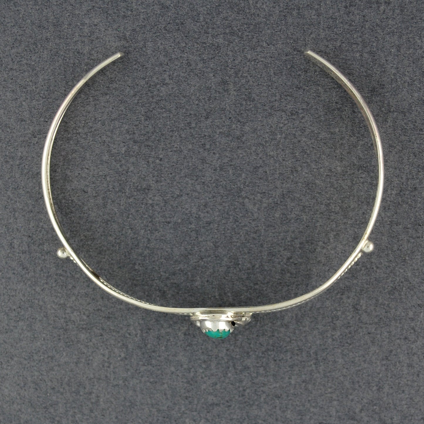 Sterling Silver Turquoise With Feathers Cuff Bracelet