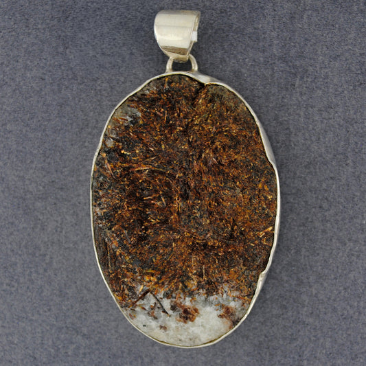 Sterling Silver Jumbo Astrophylite Pendant