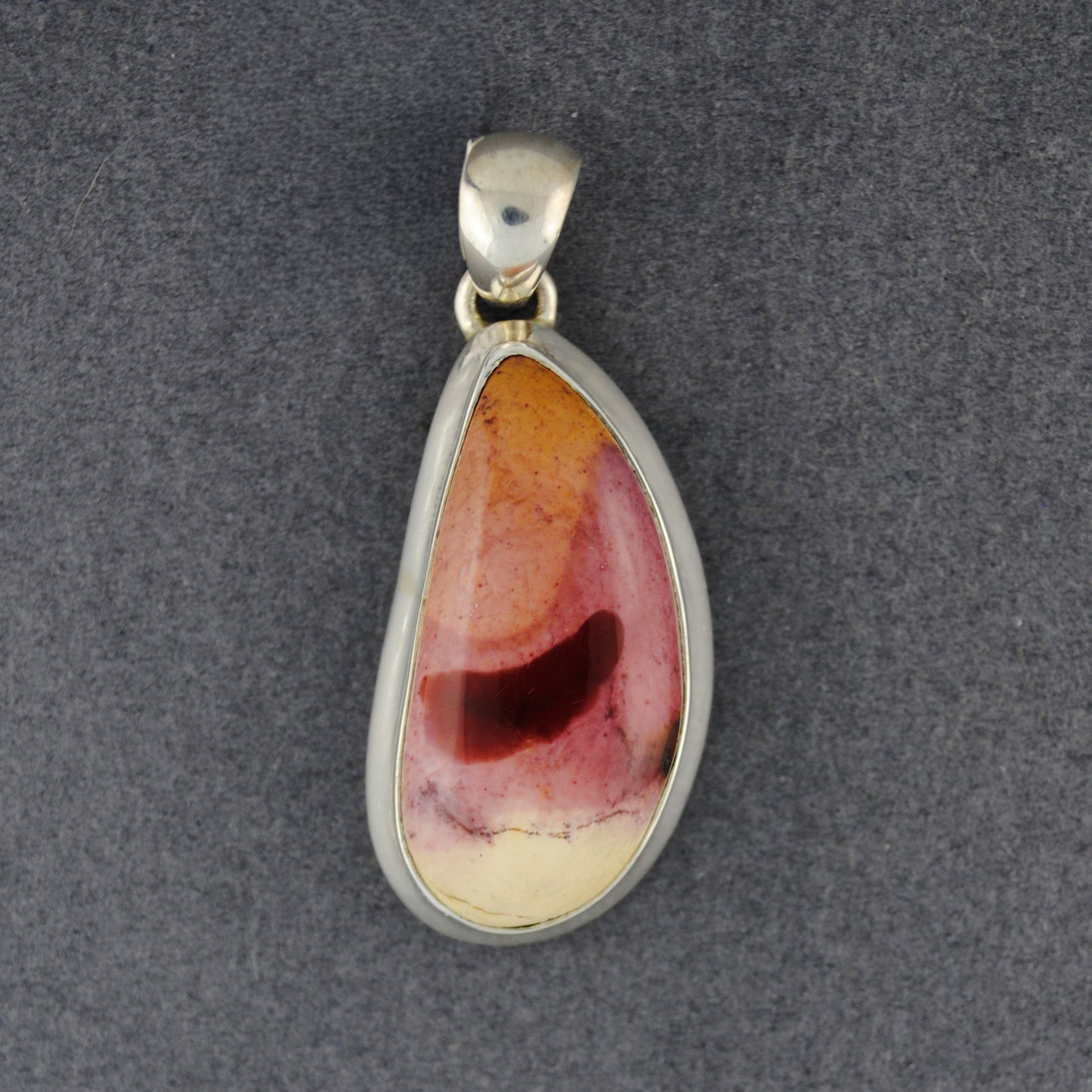 Sterling Silver Mookaite Drop Pendant