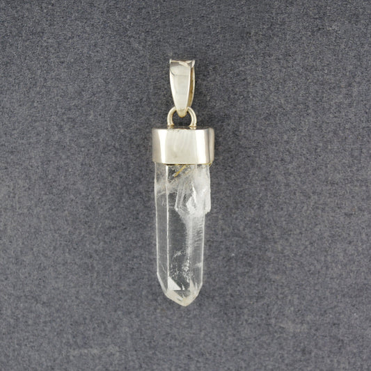 Sterling Silver Crystal Point Pendant
