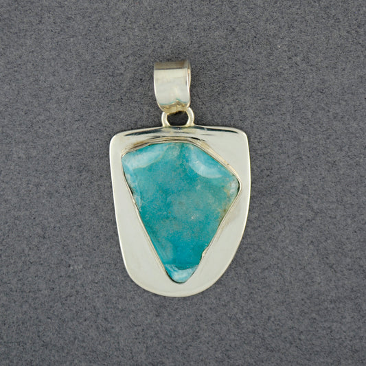 Sterling Silver Small Free Form Hemi-Morphite Pendant