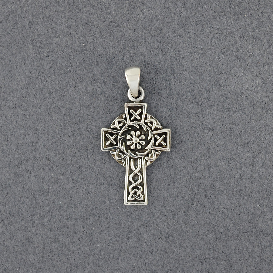 Sterling Silver Celtic Medallion Cross Pendant – Green River Silver Co.