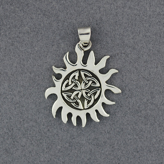 Sterling Silver Celtic Sun Pendant