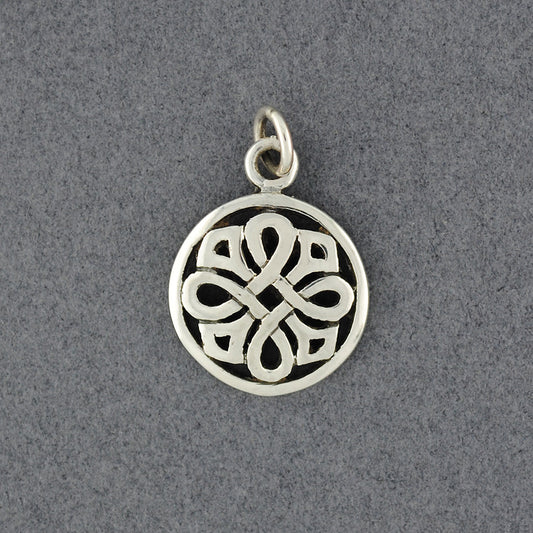 Sterling Silver Round Celtic Knot Pendant