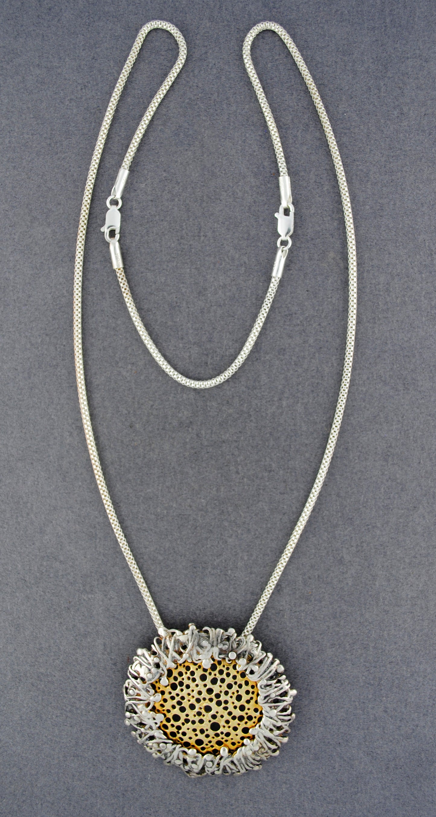 Idit Abstract Pin with Chain