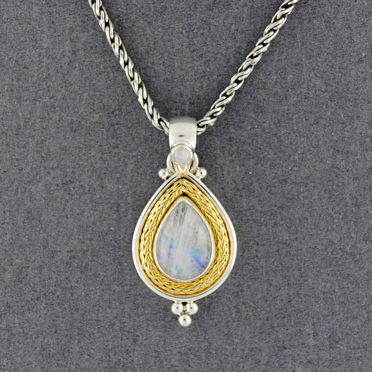 Abbey Moonstone Mixed Metals Necklace