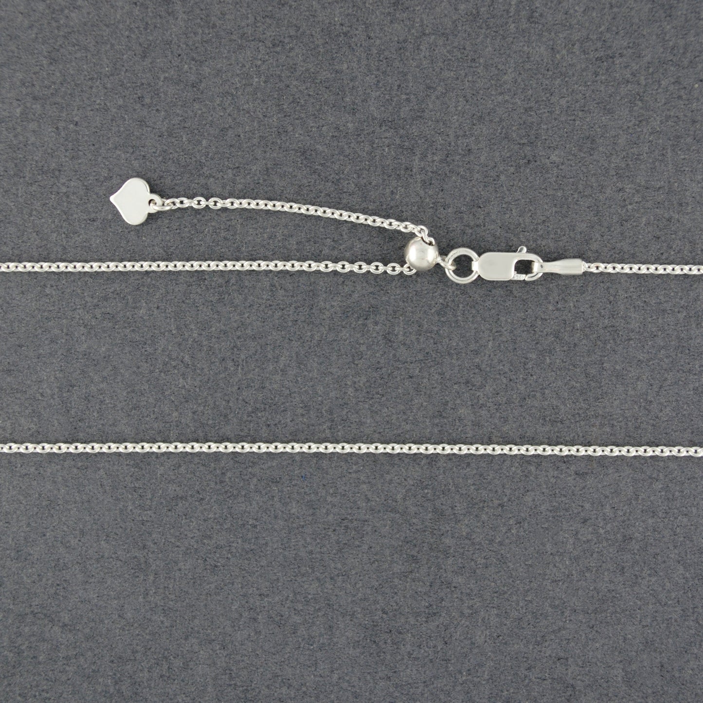 Sterling Silver Adjustable Cable Chain