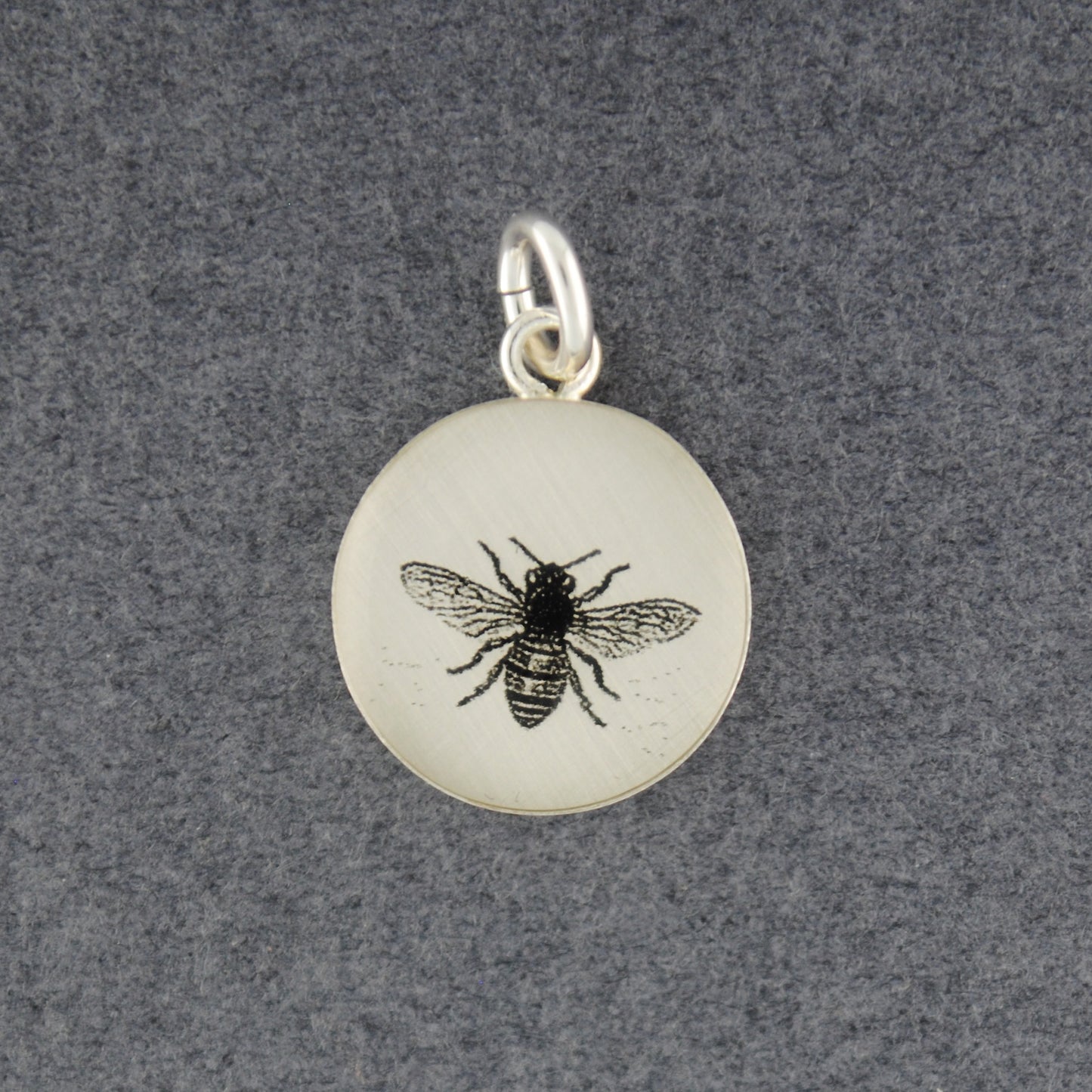 Sterling Silver Bee Picture Pendant