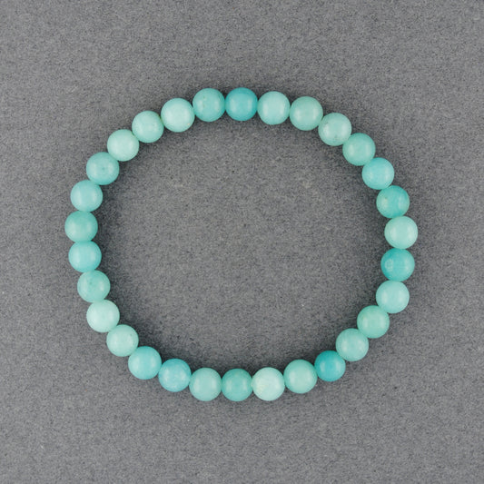 Blue Calcite Beaded Bracelet