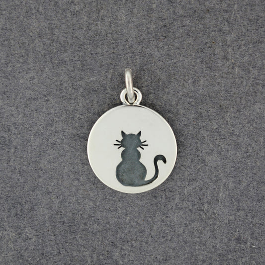 Sterling Silver Cat Pendant