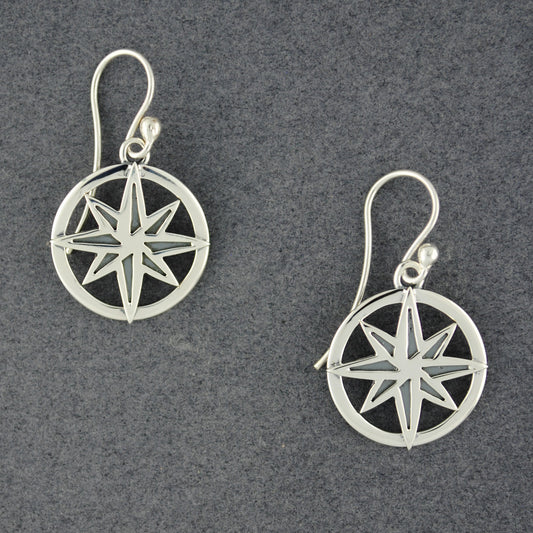 Exclusive Rhode Island Compass Rose Earrings