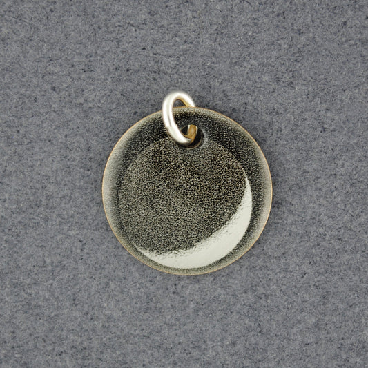 Sterling Silver Crescent Moon Flat Picture Pendant