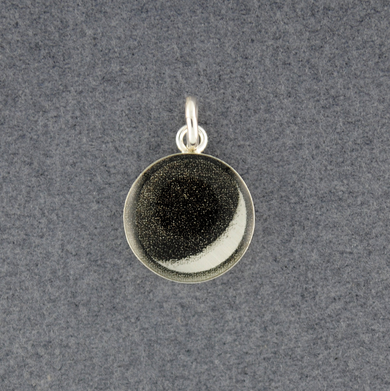 Sterling Silver Cresent Moon Picture Pendant