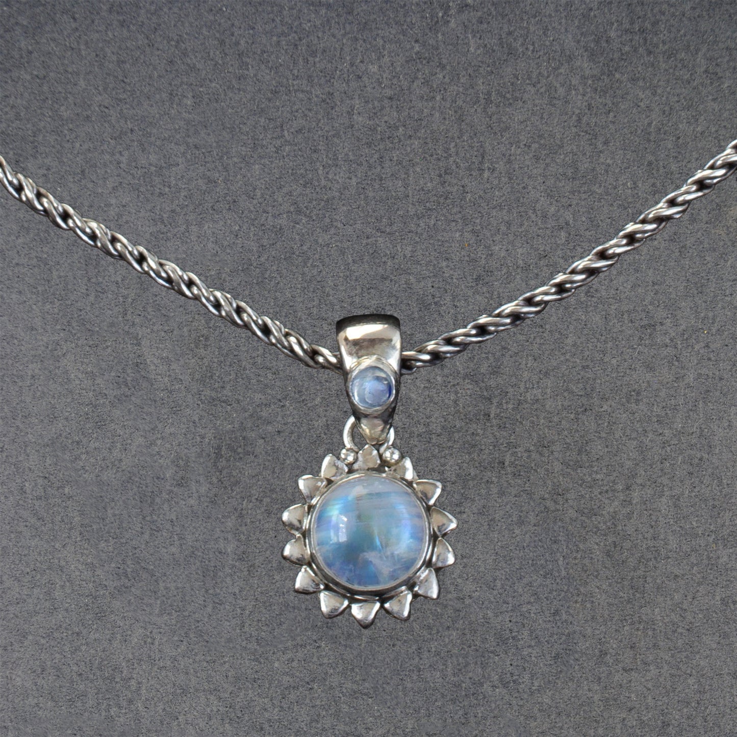 Cyra Moonstone Sun Necklace