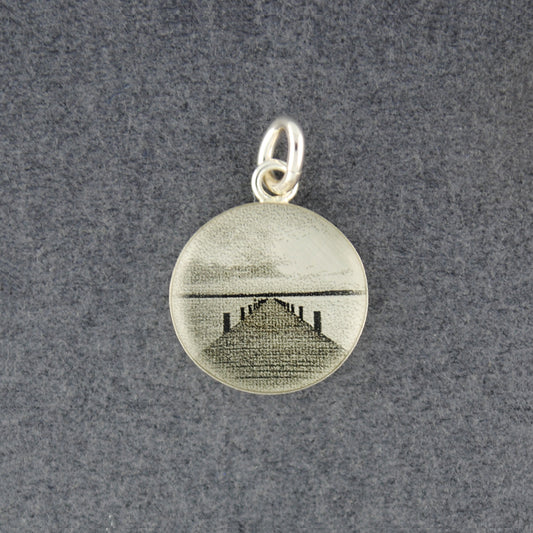 Sterling Silver Dock Picture Pendant