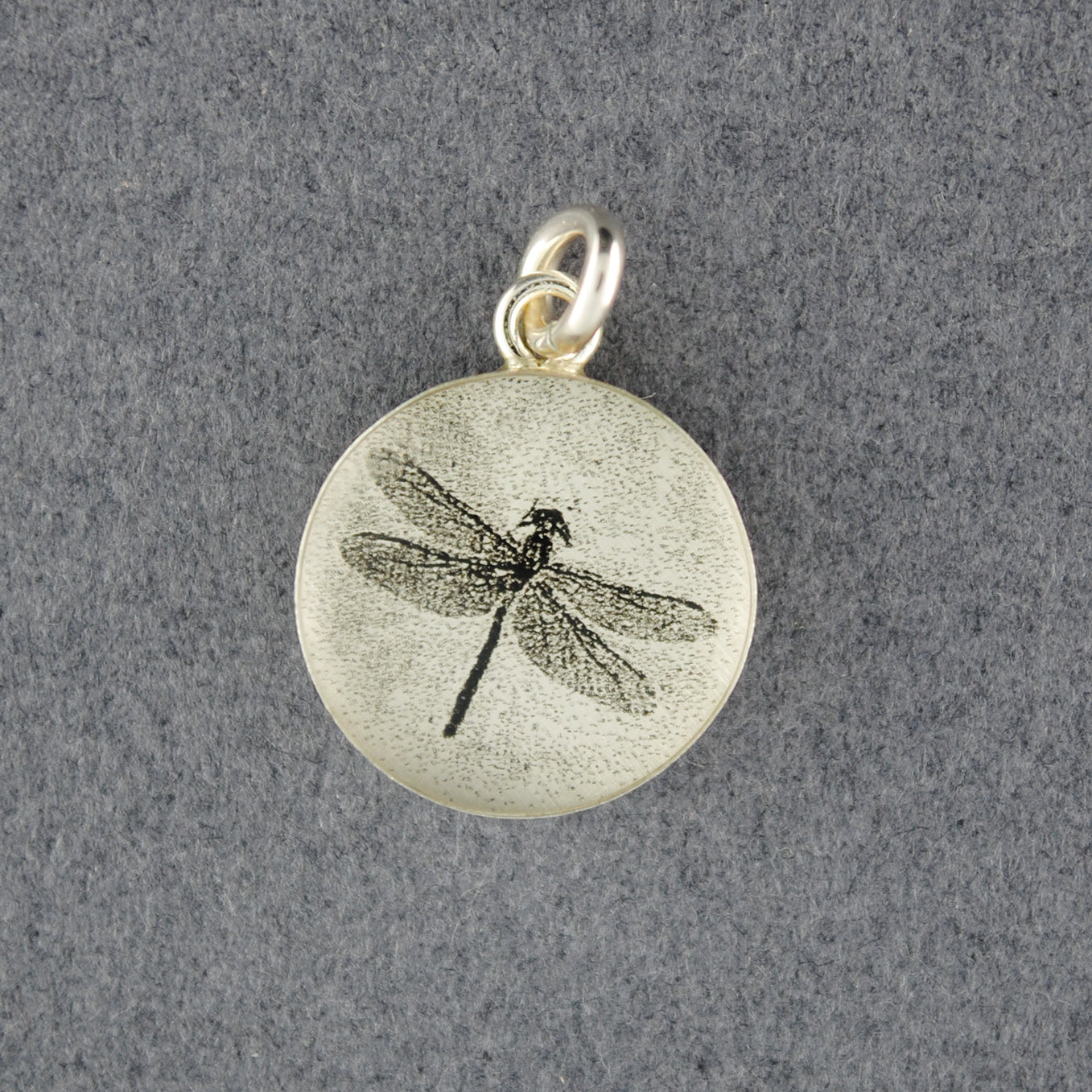 Sterling Silver Dragonfly Picture Pendant